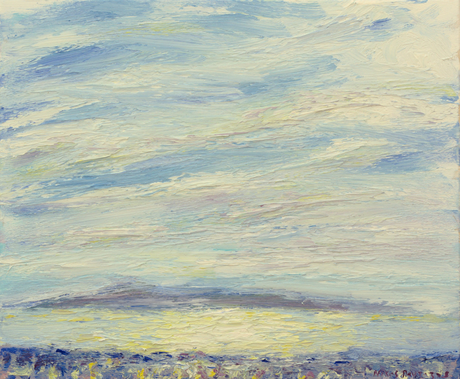 Πίνακας ζωγραφικής Χειμωνιάτικα σύννεφα και θάλασσα