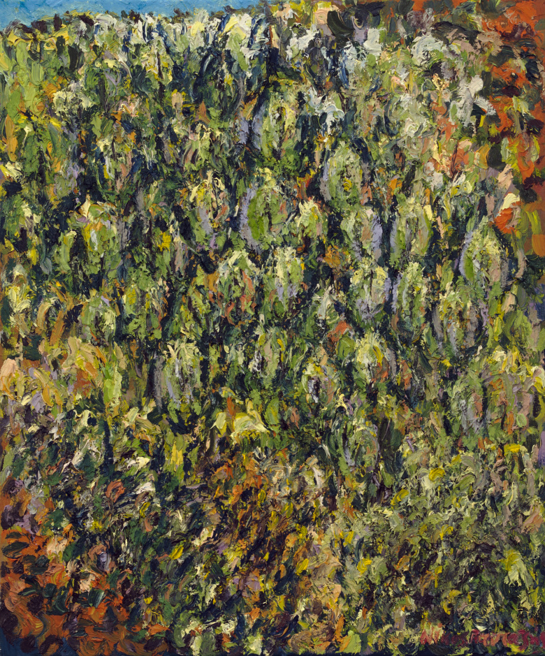 Πίνακας ζωγραφικής Φθινοπωρινή πράσινη πλαγιά